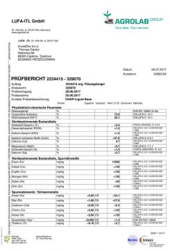  
                   HAM MADDE ANALİZ RAPORU